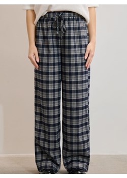 Sinsay - Spodnie wide leg w kratę - wielobarwny ze sklepu Sinsay w kategorii Spodnie damskie - zdjęcie 184915559