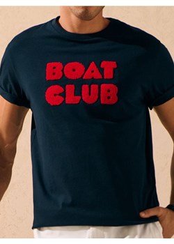 Sinsay - Koszulka - granatowy ze sklepu Sinsay w kategorii T-shirty męskie - zdjęcie 184915656