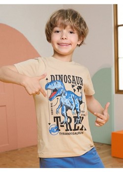 Sinsay - Koszulka z motywem dinozaura - beżowy ze sklepu Sinsay w kategorii T-shirty chłopięce - zdjęcie 184915778