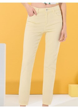 Sinsay - Spodnie straight slim - żółty ze sklepu Sinsay w kategorii Spodnie damskie - zdjęcie 184915779