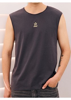 Sinsay - Tank top z nadrukiem - szary ze sklepu Sinsay w kategorii T-shirty męskie - zdjęcie 184915797