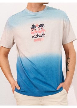 Sinsay - Koszulka ombre - kremowy ze sklepu Sinsay w kategorii T-shirty męskie - zdjęcie 184915959