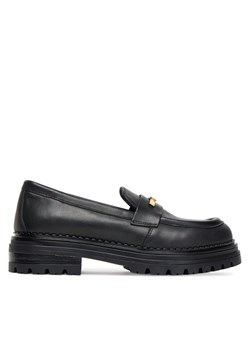 Loafersy Elisabetta Franchi Low Cut Shoe F4A4-E0397-1251 Czarny ze sklepu eobuwie.pl w kategorii Lordsy damskie - zdjęcie 184916419