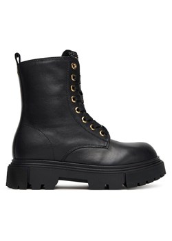 Trapery Elisabetta Franchi Lace-Up Bootie F4A5-E0411-1251 S Czarny ze sklepu eobuwie.pl w kategorii Buty zimowe dziecięce - zdjęcie 184916485