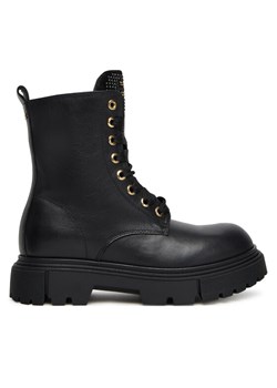 Trapery Elisabetta Franchi Lace-Up Bootie F4A5-E0411-1251 D Czarny ze sklepu eobuwie.pl w kategorii Buty zimowe dziecięce - zdjęcie 184916486
