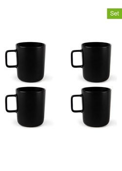 Trendy Kitchen by EXCÉLSA Kubki (4 szt.) &quot;Nordic&quot; w kolorze czarnym - 320 ml ze sklepu Limango Polska w kategorii Dzbanki i zaparzacze - zdjęcie 184917459