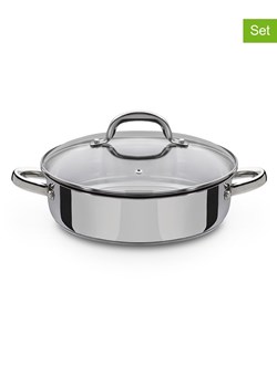 GSW 2-częściowy zestaw &quot;Montreal&quot; w kolorze srebrnym - Ø 24 cm ze sklepu Limango Polska w kategorii Garnki - zdjęcie 184918386