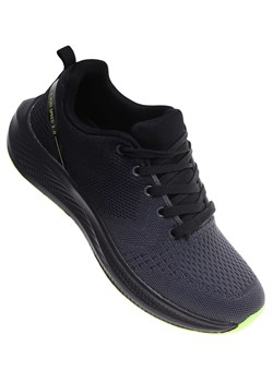 Sznurowane męskie szare buty sportowe /E10-1 18003 GF483/ ze sklepu Pantofelek24.pl w kategorii Buty sportowe męskie - zdjęcie 184918949