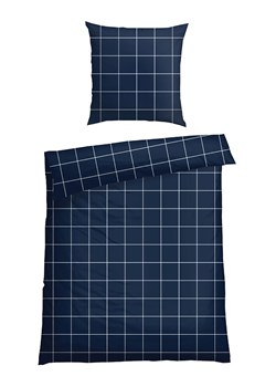 Schiesser Komplet pościeli satynowej &quot;Josh&quot; w kolorze granatowym ze sklepu Limango Polska w kategorii Pościele - zdjęcie 184919346