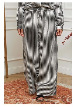 La Compagnie Du Lin Spodnie w kolorze czarno-białym ze sklepu Limango Polska w kategorii Spodnie damskie - zdjęcie 184919587