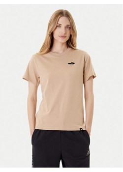 adidas T-Shirt Slide Graphic JZ1037 Beżowy Regular Fit ze sklepu MODIVO w kategorii Bluzki damskie - zdjęcie 184920937