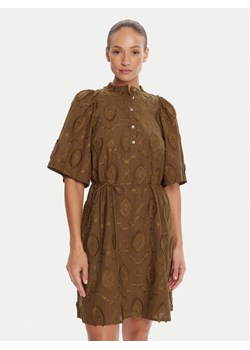 Bruuns Bazaar Sukienka koszulowa Canterbury Imilia BBW4504 Brązowy Straight Fit ze sklepu MODIVO w kategorii Sukienki - zdjęcie 184920996