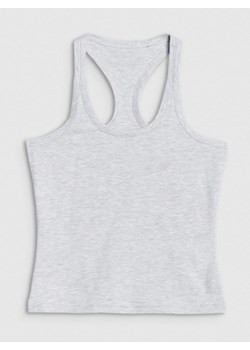 Damski top basic 4F 4FWMM00TSLEF124 - szary ze sklepu Sportstylestory.com w kategorii Bluzki damskie - zdjęcie 184924699