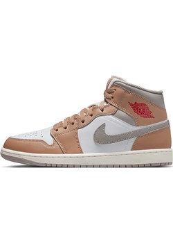 Buty męskie Air Jordan 1 Mid - Brązowy ze sklepu Nike poland w kategorii Buty sportowe męskie - zdjęcie 184925197