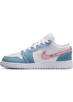 Buty dla dużych dzieci Air Jordan 1 Low SE - Niebieski ze sklepu Nike poland w kategorii Buty sportowe dziecięce - zdjęcie 184925199