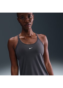Damska koszulka bez rękawów wzmocniona paseczkami Dri-FIT Nike One Classic - Szary ze sklepu Nike poland w kategorii Bluzki damskie - zdjęcie 184925389
