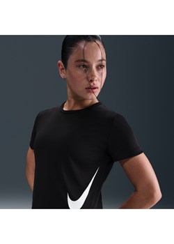 Damska koszulka z krótkim rękawem do biegania Dri-FIT Nike Tempo Swoosh Run - Czerń ze sklepu Nike poland w kategorii Bluzki damskie - zdjęcie 184925417
