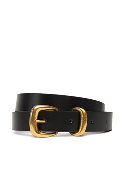 Pasek Damski Calvin Klein Sarah 2 Piece Logo Buckle Belt LV04K7012G Czarny ze sklepu eobuwie.pl w kategorii Paski damskie - zdjęcie 184927767