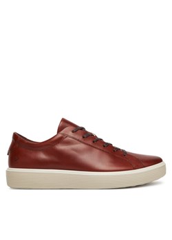 Sneakersy ECCO Soft 60 M Lace Up Premium 52546401053 Brązowy ze sklepu eobuwie.pl w kategorii Buty sportowe męskie - zdjęcie 184927788