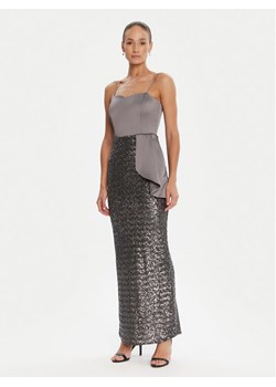 Rinascimento Sukienka wieczorowa CFC0124976003 Szary Slim Fit ze sklepu MODIVO w kategorii Sukienki - zdjęcie 184928108