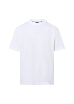 BOSS Green Koszulka męska - Tee Mężczyźni Bawełna écru jednolity ze sklepu vangraaf w kategorii T-shirty męskie - zdjęcie 184928935
