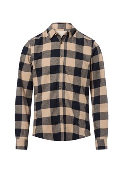 Only&Sons Męska koszula flanelowa - ONSGudmund Mężczyźni Regular Fit Bawełna granatowy w kratkę ze sklepu vangraaf w kategorii Koszule męskie - zdjęcie 184928955