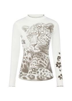 Marc Cain Damska koszulka z długim rękawem Kobiety Bawełna biały nadruk - id: 770010-0001-00400 - marki Marc Cain - 184928966 Marc Cain Damska koszulka z długim rękawem Kobiety Bawełna biały nadruk ze sklepu vangraaf w kategorii Bluzki damskie - zdjęcie 184928966