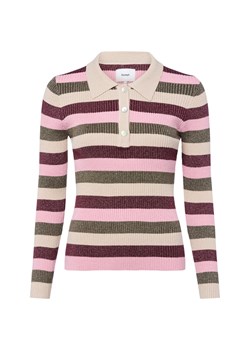 Nümph Sweter damski - Numoras Kobiety wiskoza różowy w paski ze sklepu vangraaf w kategorii Swetry damskie - zdjęcie 184928985