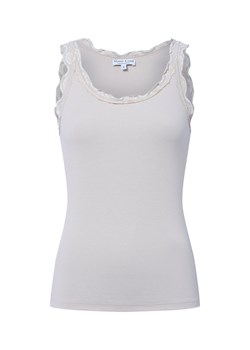 Marie Lund Top damski Kobiety Bawełna beżowy jednolity ze sklepu vangraaf w kategorii Bluzki damskie - zdjęcie 184929018