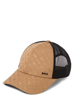 BOSS Męska czapka z daszkiem - Zed Trucker Mężczyźni wielbłądzi wzorzysty ze sklepu vangraaf w kategorii Czapki z daszkiem męskie - zdjęcie 184929027