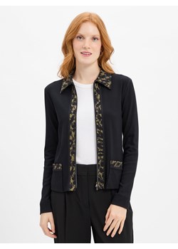 Marc Cain Damska kurtka dresowa Kobiety Bawełna czarny jednolity ze sklepu vangraaf w kategorii Bluzy damskie - zdjęcie 184929037