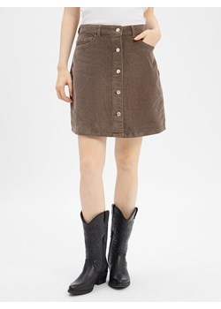 Noisy May Damska spódniczka mini - NMRonnie Kobiety Bawełna taupe wypukły wzór tkaniny ze sklepu vangraaf w kategorii Spódnice - zdjęcie 184929048