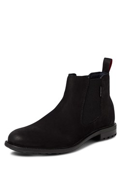 Bugatti Męskie skórzane buty za kostkę Mężczyźni skóra czarny jednolity - id: 779644-0001-00440 - marki Bugatti - 184929058 Bugatti Męskie skórzane buty za kostkę Mężczyźni skóra czarny jednolity ze sklepu vangraaf w kategorii Buty zimowe męskie - zdjęcie 184929058