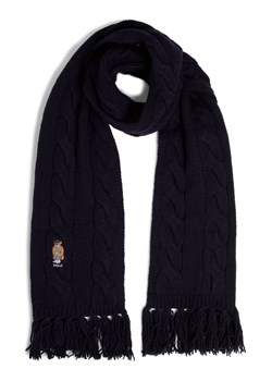 Polo Ralph Lauren Damski szalik z dzianiny z zawartością wełny Kobiety Wełna granatowy jednolity ze sklepu vangraaf w kategorii Szaliki i chusty damskie - zdjęcie 184929066