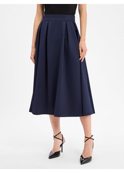Rich & Royal Damska spódnica o linii A - Scuba Kobiety granatowy marmurkowy ze sklepu vangraaf w kategorii Spódnice - zdjęcie 184929077