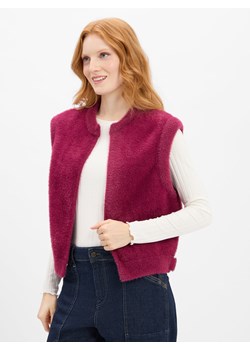 Rino & Pelle Damska kamizelka z dzianiny - Elona Kobiety Sztuczne włókno malinowy jednolity ze sklepu vangraaf w kategorii Kamizelki damskie - zdjęcie 184929116