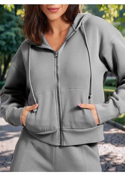 Sinsay - Bluza rozpinana - szary ze sklepu Sinsay w kategorii Bluzy damskie - zdjęcie 184934377