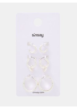 Sinsay - Kolczyki 3 pack - srebrny - id: 493FI-SLV - marki Sinsay - 184934436 Sinsay - Kolczyki 3 pack - srebrny ze sklepu Sinsay w kategorii Kolczyki - zdjęcie 184934436