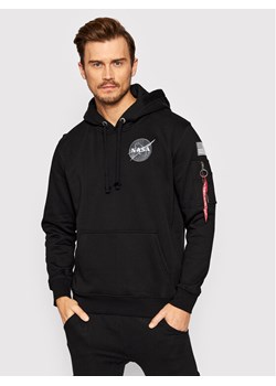 Alpha Industries Bluza Space Shuttle 178317 Czarny Regular Fit ze sklepu MODIVO w kategorii Bluzy męskie - zdjęcie 184936765