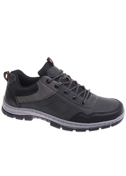 Buty trekkingowe Szare wiązane /A1-3 18016 T484/ ze sklepu Pantofelek24.pl w kategorii Buty trekkingowe męskie - zdjęcie 184937637