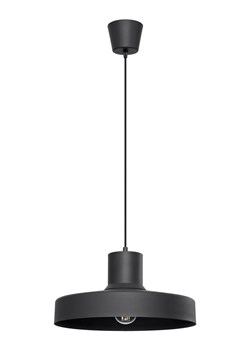 Czarna okrągła lampa wisząca L6-K26 ze sklepu Edinos.pl w kategorii Lampy sufitowe - zdjęcie 184937788