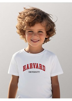 American Universities Koszulka &quot;Harvard University&quot; w kolorze białym ze sklepu Limango Polska w kategorii T-shirty chłopięce - zdjęcie 184937926