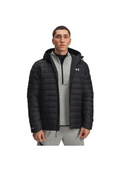 Męska kurtka puchowa pikowana Under Armour UA Sportswear Ins Jkt - czarna ze sklepu Sportstylestory.com w kategorii Kurtki męskie - zdjęcie 184941199