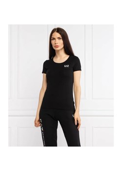 EA7 T-shirt | Regular Fit ze sklepu Gomez Fashion Store w kategorii Bluzki damskie - zdjęcie 184941986