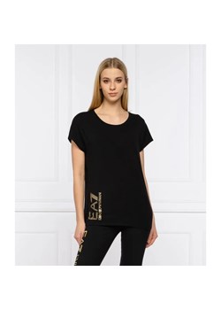EA7 T-shirt | Regular Fit ze sklepu Gomez Fashion Store w kategorii Bluzki damskie - zdjęcie 184942045