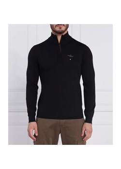 Aeronautica Militare Wełniany sweter | Slim Fit ze sklepu Gomez Fashion Store w kategorii Swetry męskie - zdjęcie 184942788