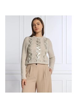 Marella SPORT Wełniany sweter FELIN | Slim Fit ze sklepu Gomez Fashion Store w kategorii Swetry damskie - zdjęcie 184943025