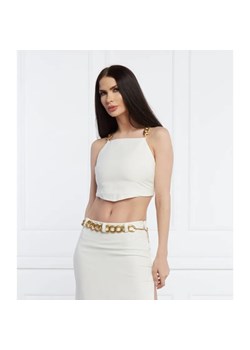 Patrizia Pepe Lniany top | Cropped Fit ze sklepu Gomez Fashion Store w kategorii Bluzki damskie - zdjęcie 184943588