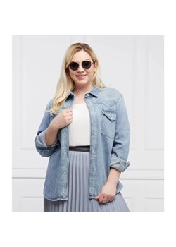 Persona by Marina Rinaldi Koszula FARRO Plus size | Regular Fit | denim ze sklepu Gomez Fashion Store w kategorii Koszule damskie - zdjęcie 184943689