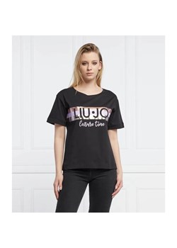 Liu Jo Rose T-shirt | Regular Fit ze sklepu Gomez Fashion Store w kategorii Bluzki damskie - zdjęcie 184943975